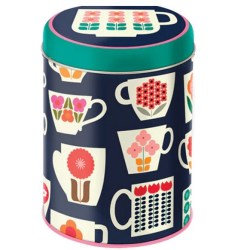 KR2900 Tea cups caddy tin Kate Rhees